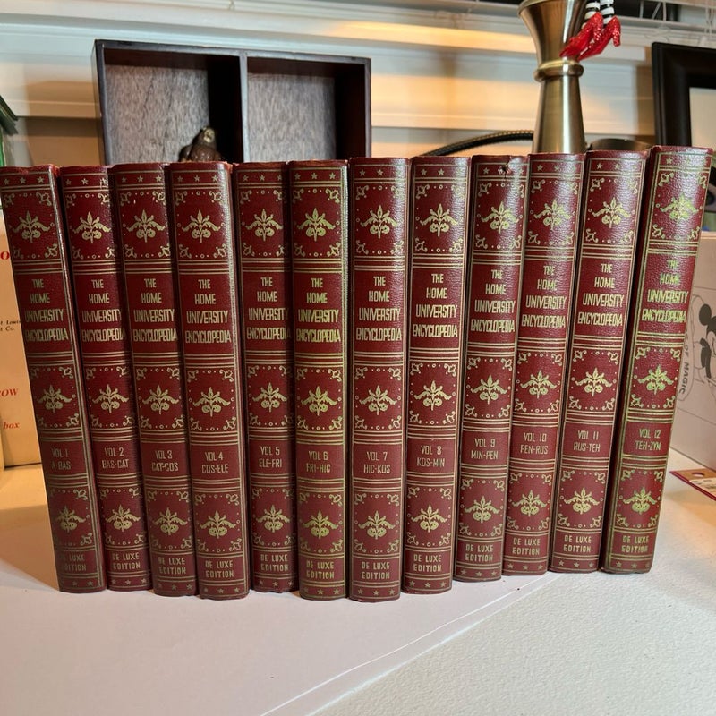 Home University Encyclopedia Illustrated Revised Edition 1956 Complete 12 Vols