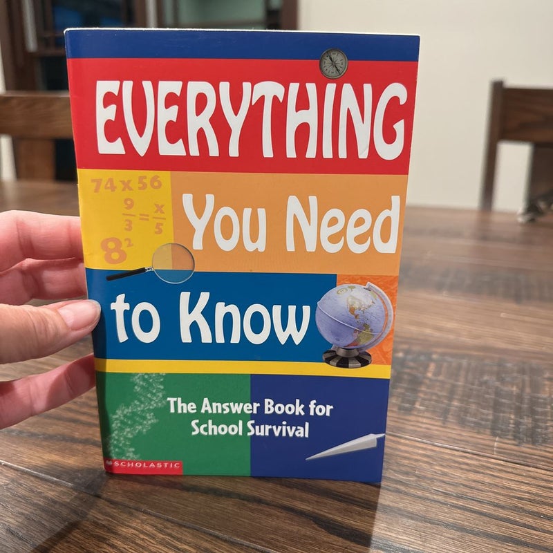Everything You Need to Know by Scholastic, Inc. Staff, Paperback ...