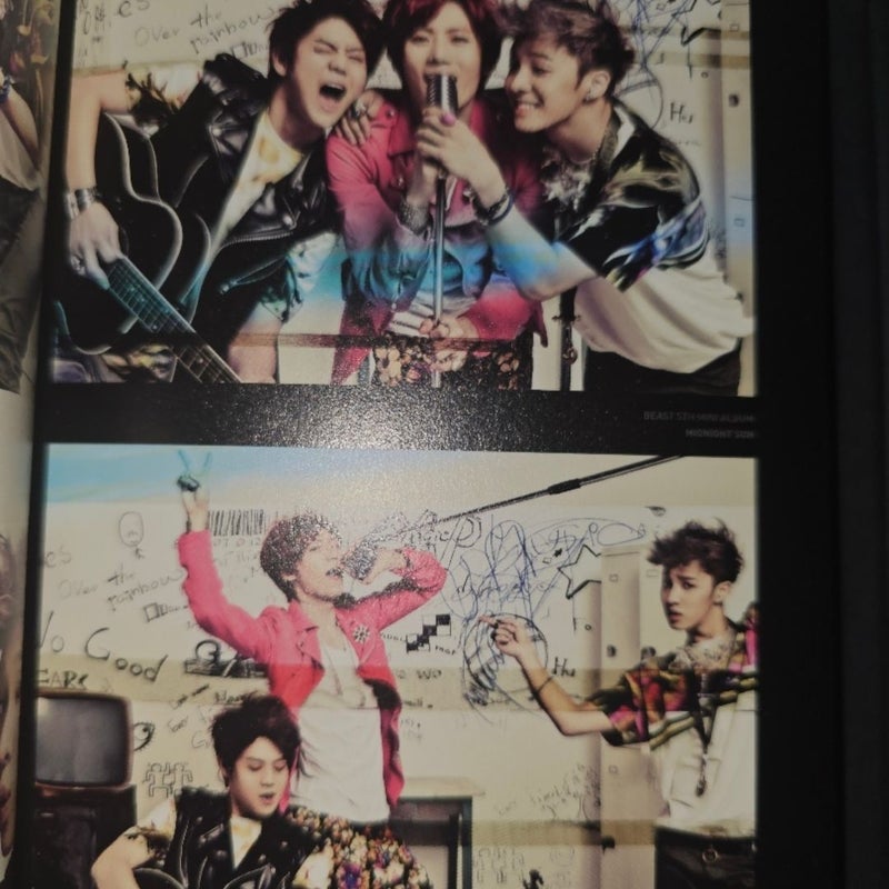 Beast kpop cd art book