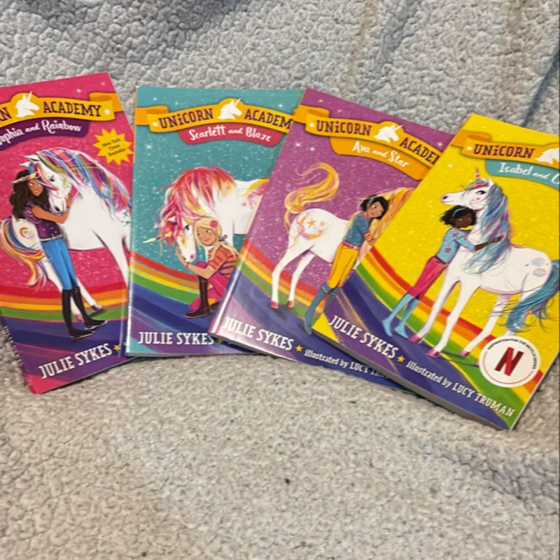 Unicorn Academy: Rainbow of Adventure Boxed Set (Books 1-4)