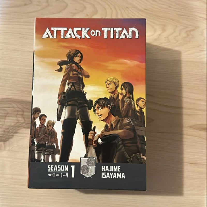 Attack on Titan Season 1 Part 1 Manga Box Set