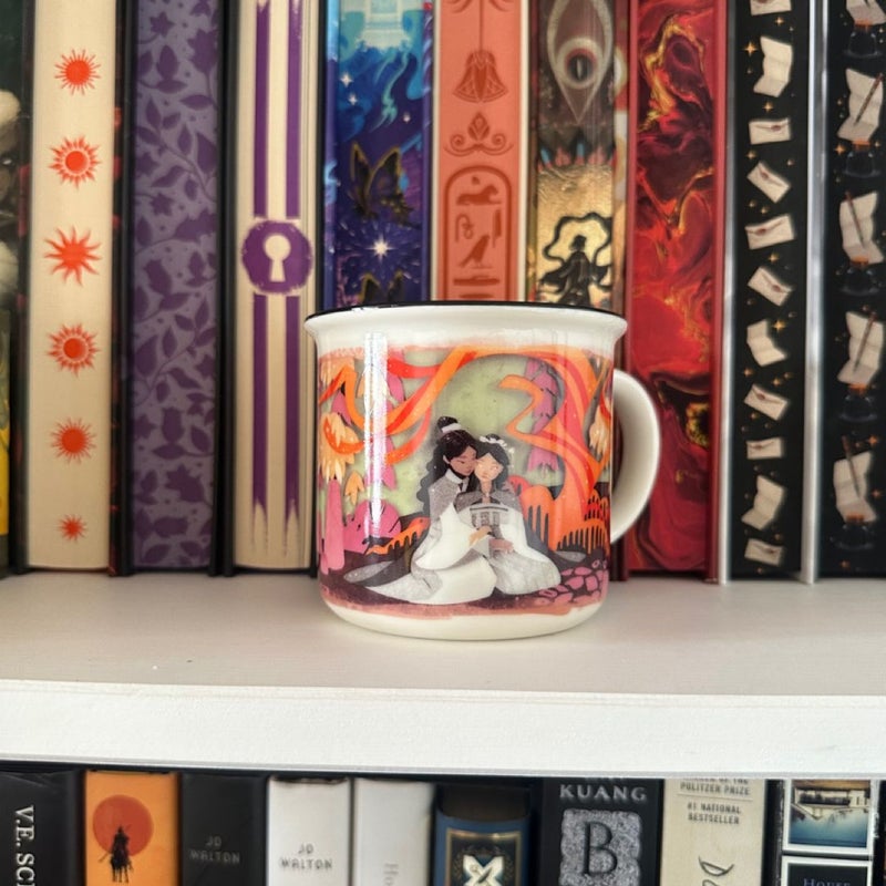 girls of paper and fire mug 