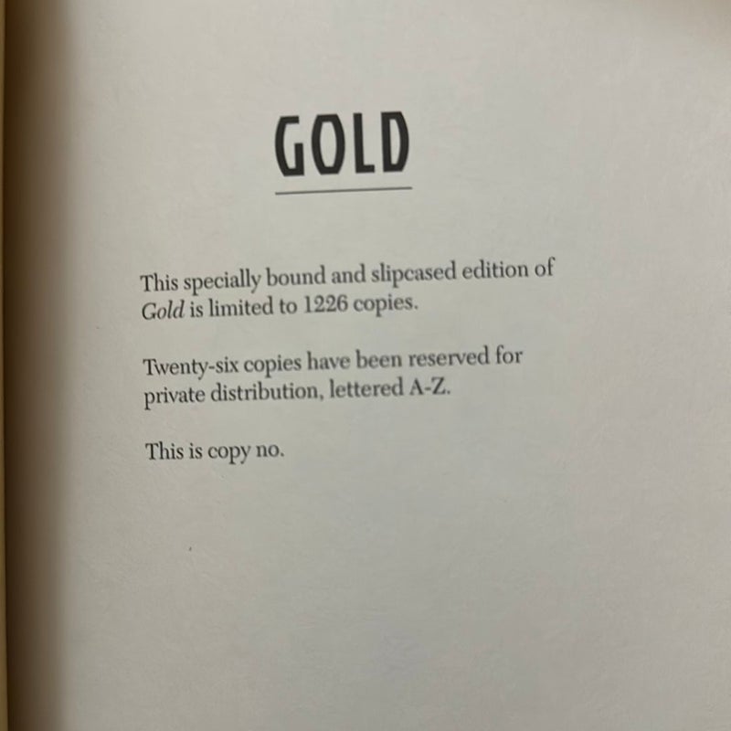 Gold *limited first edition 