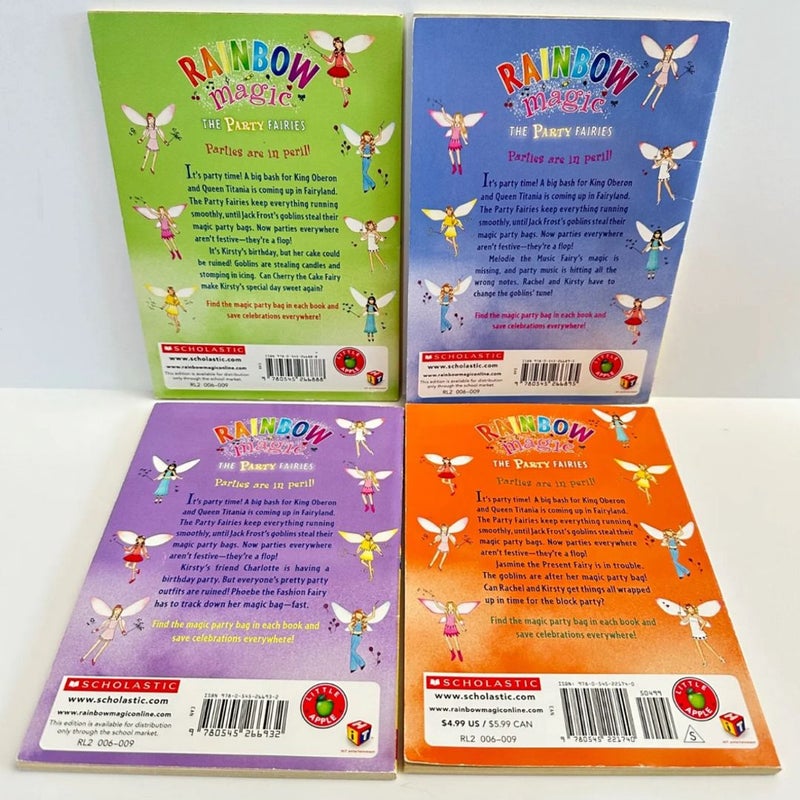 Rainbow Magic, The Party Fairies, 4 books