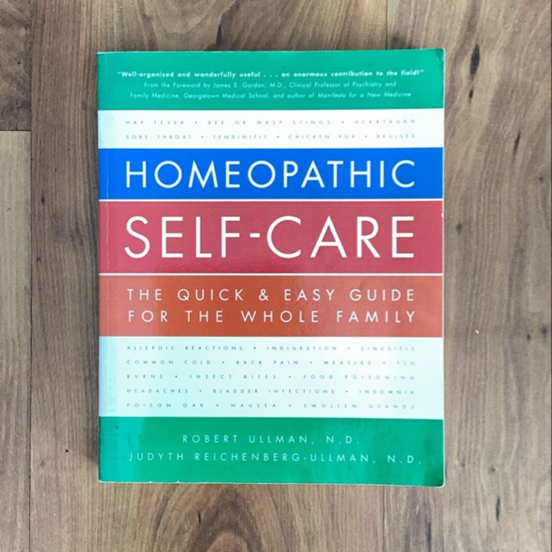 Homeopathic self care 