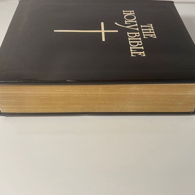 The Holy Bible Douay-Rheims Version 1989 Tan Books Blk Leatherette Very Good