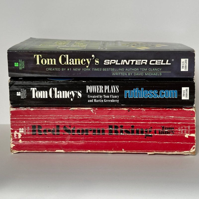 Tom Clancy Book Bundle, 3 books