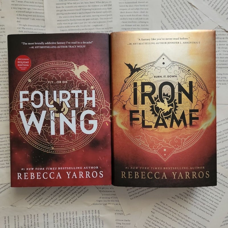 Fourth Wing (Holiday Edition) & Iron Flame 