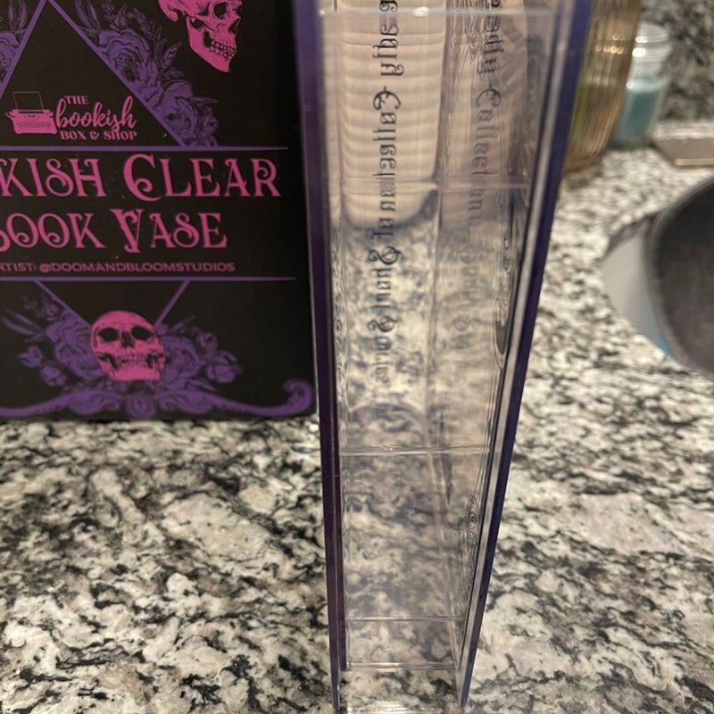 Bookish Box doom and bloom clear book case deadly collection of short stories
