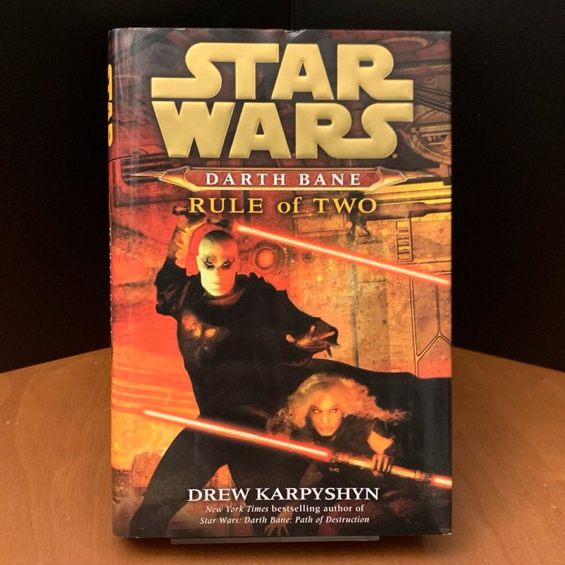 Star Wars: Complete Darth Bane Trilogy: Path of Destruction, Rule of Two, Dynasty of Evil. All First Edition First Printing