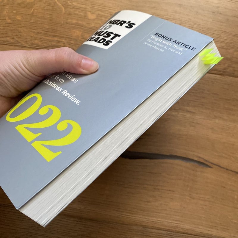 HBR's 10 Must Reads 2022: the Definitive Management Ideas of the Year from Harvard Business Review (with Bonus Article Begin with Trust by Frances X. Frei and Anne Morriss)