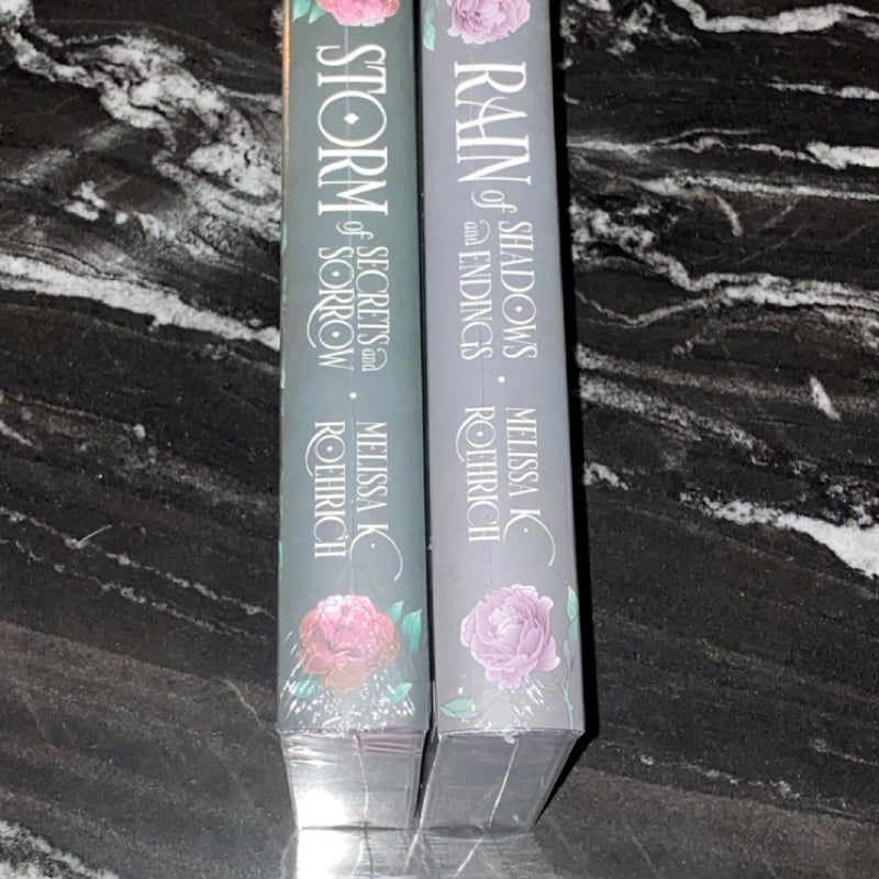 Faecrate Legacy Series Rain of Shadows & Endings + Storm of Secrets & Shadows by Melissa K Roehrich