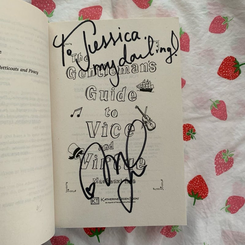 *SIGNED* The Gentleman's Guide to Vice and Virtue