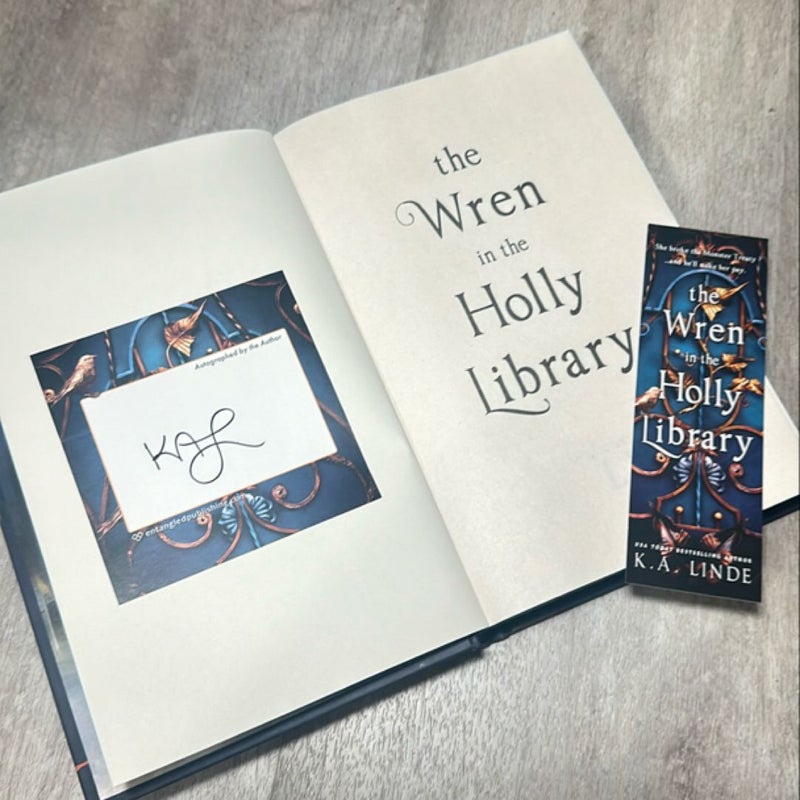 The Wren in the Holly Library (Deluxe Limited Edition) SIGNED Bookplate & Bookmark 