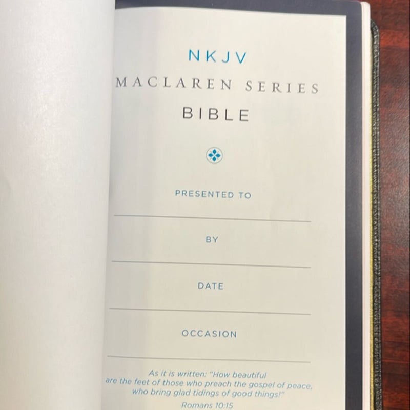 NKJV Large Print Verse-By-Verse Reference Bible, Maclaren Series