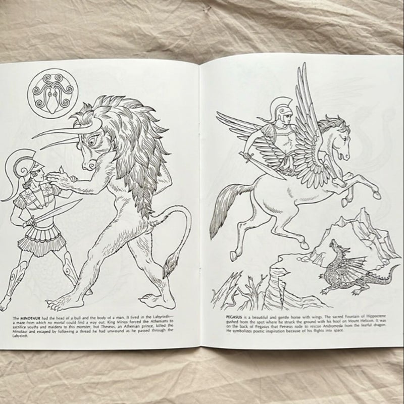 Mythical Beasts Coloring Book