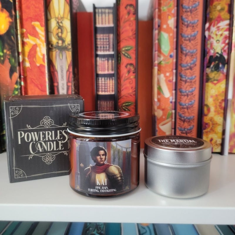 Set of two Bookish Candles