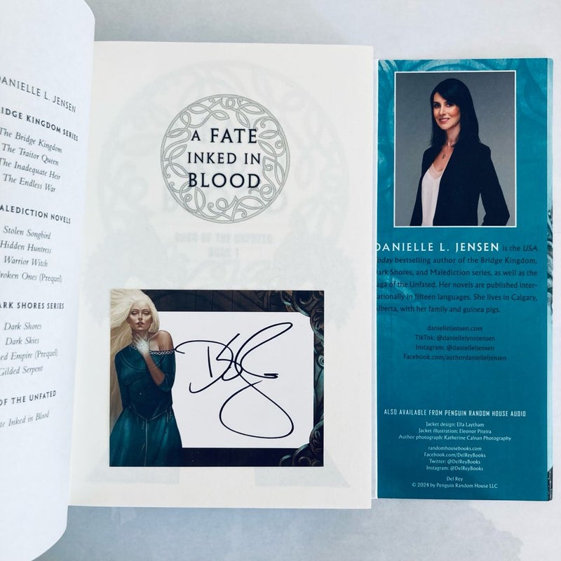 A Fate Inked In Blood Signed First Edition 
