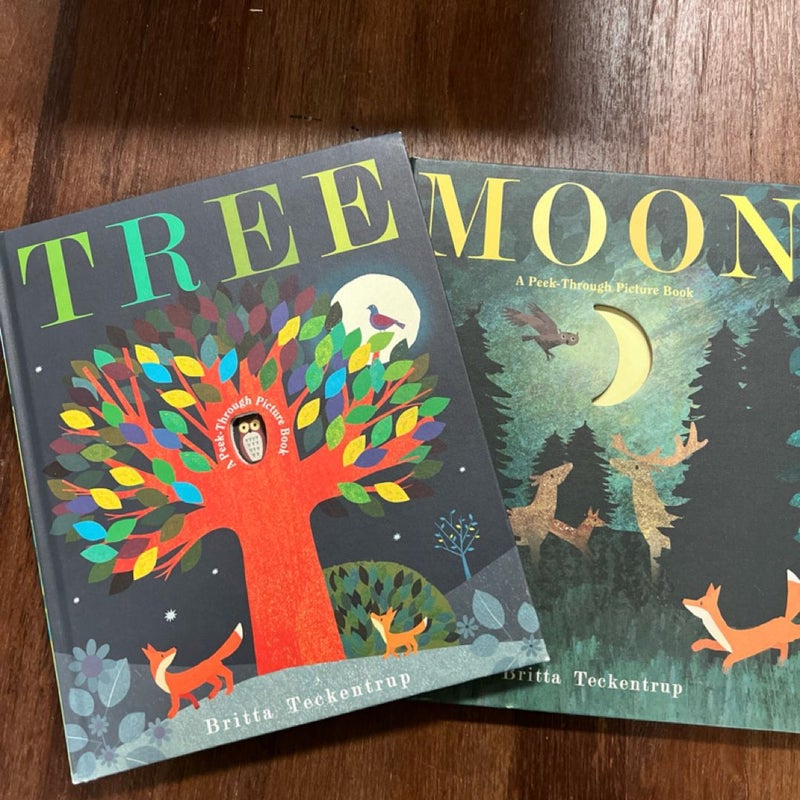 Tree and Moon: a Peek-Through Picture Books collection 