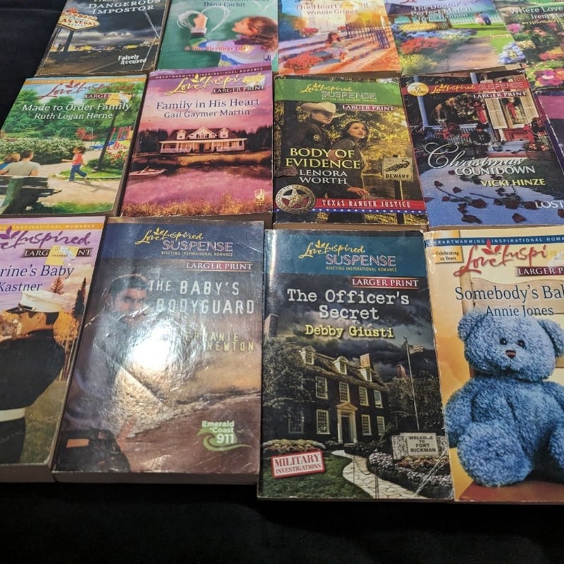 14 Larger Print Romance novels