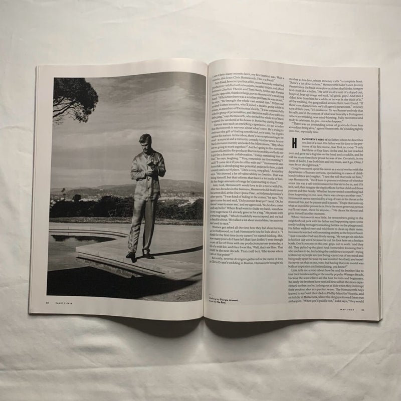 Vanity Fair Chris Hemsworth “Body And Soul” Issue May 2024 Magazine
