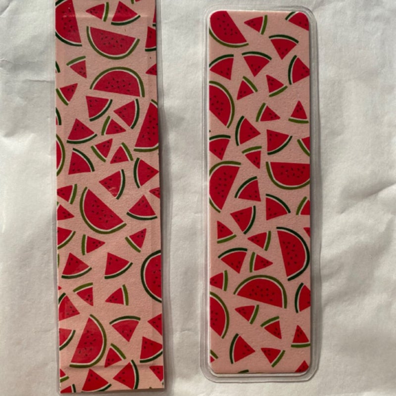 2 Handmade Laminated Bookmarks 