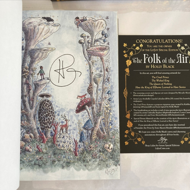 Litjoy Folk Of The Air Box Set 1st Print (The Cruel Prince Hand Signed!) 