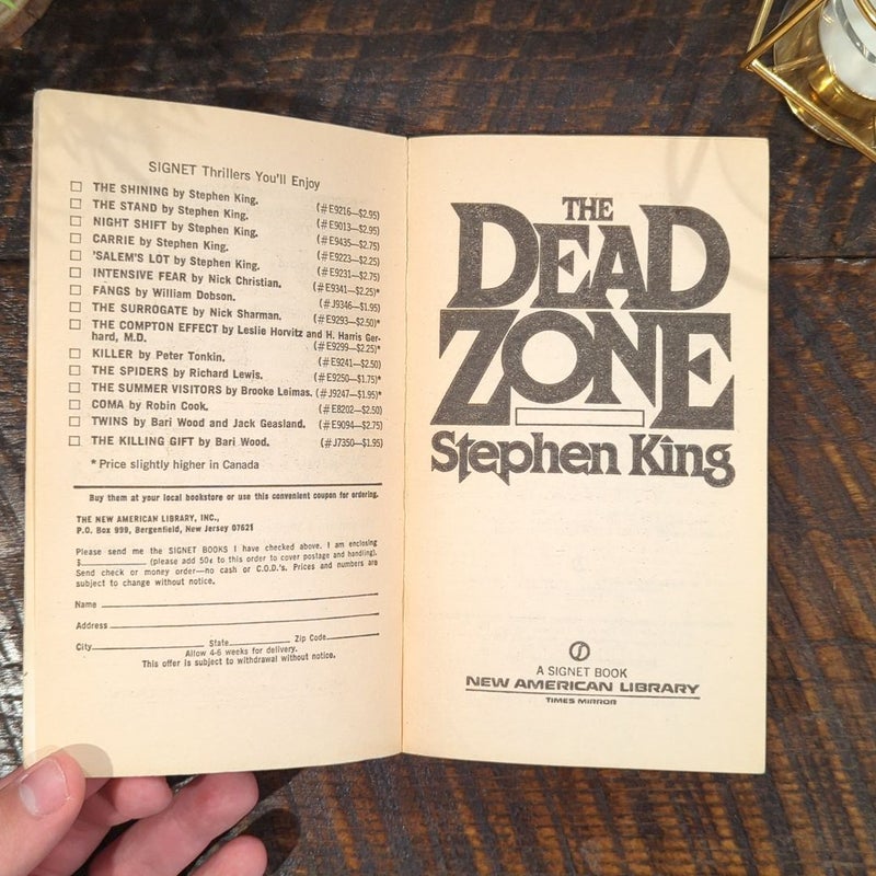 The Dead Zone -1st Edition/1st Printing Signet Paperback
