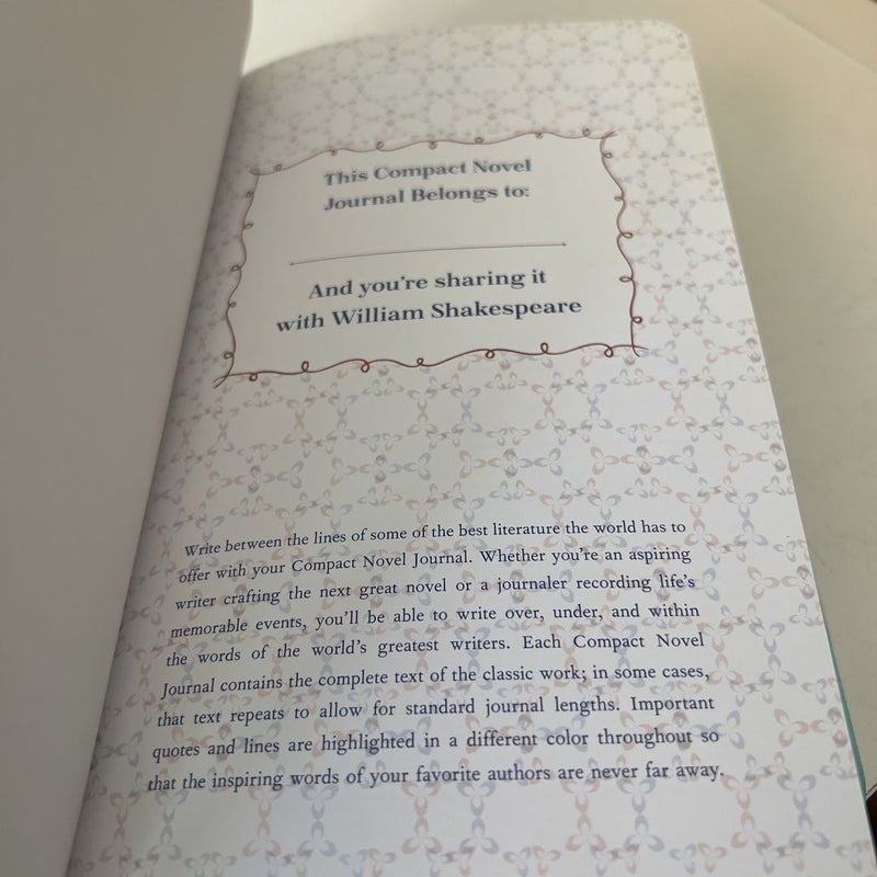 Shakespeare: a novel journal