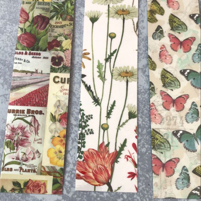 Handmade Bookmarks Set of 3