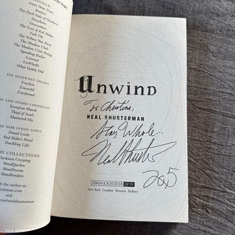 Unwind - Signed 