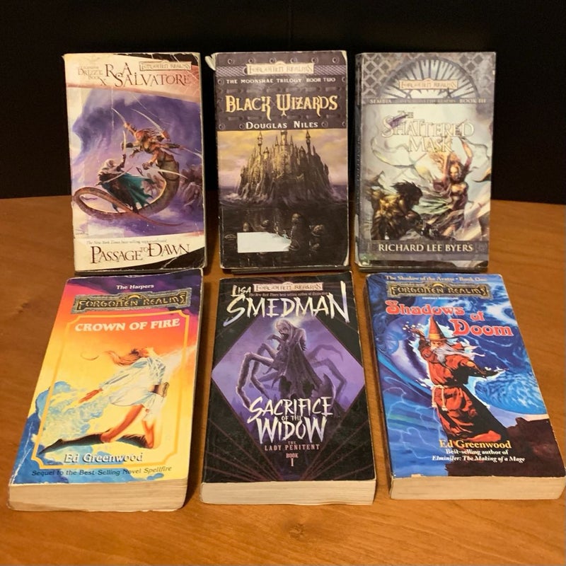 Forgotten Realms Lot, 15 Books: Low Condition Reading Copies, PLEASE READ DESCRIPTION