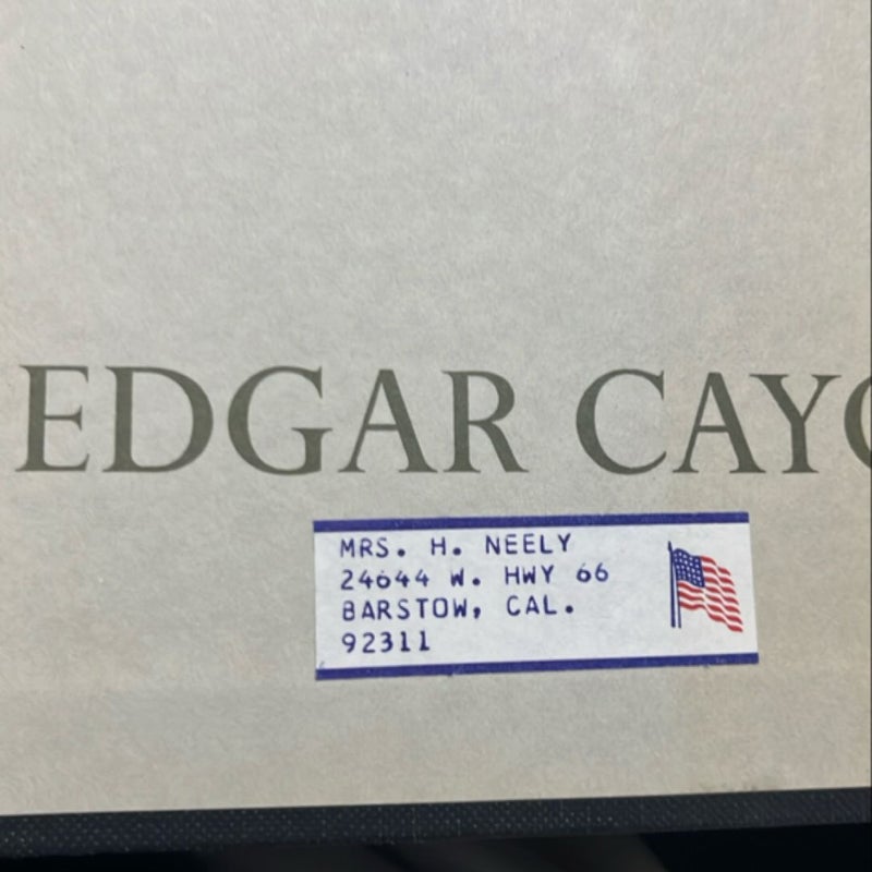 Edgar Cayce the sleeping prophet Copyright 1967 First Edition by Jess Stearn