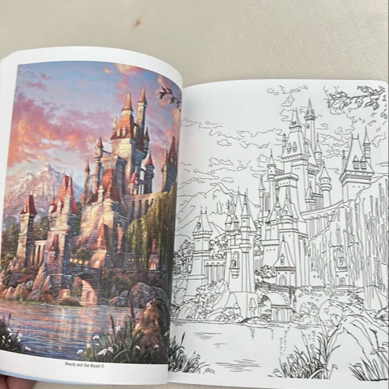 Disney Dreams Collection Thomas Kinkade Studios Coloring Book