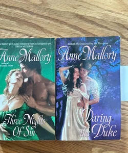 Three Nights of Sin and Daring the Duke by Anne Mallory