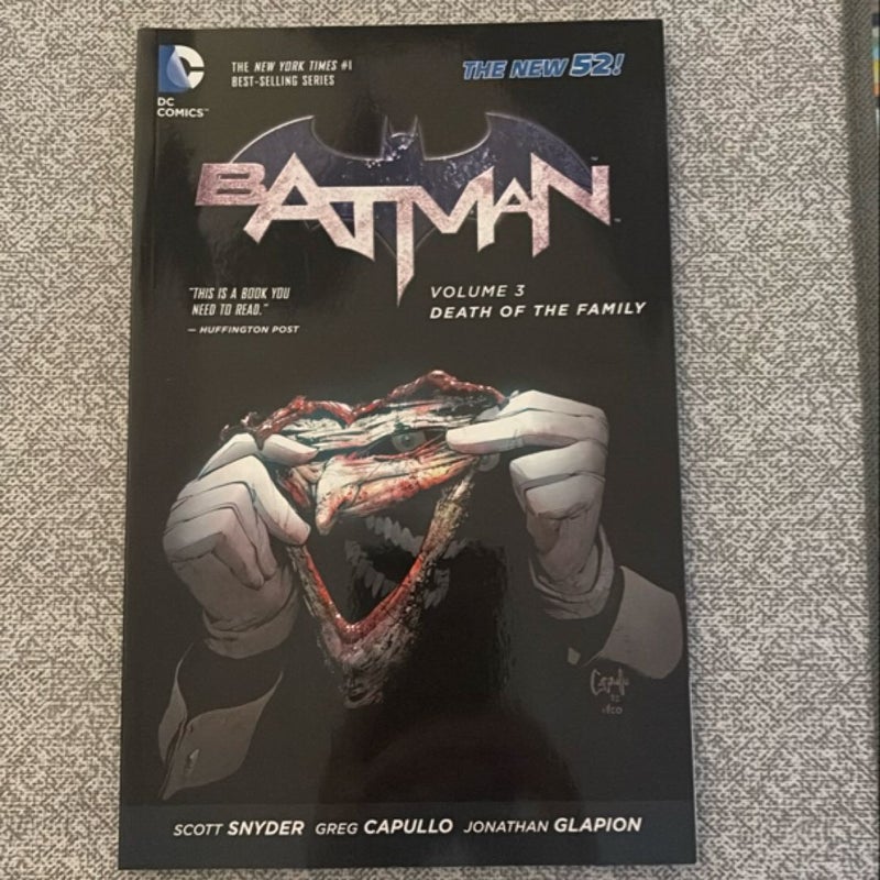 Batman Vol 3 Death of the Family New 52