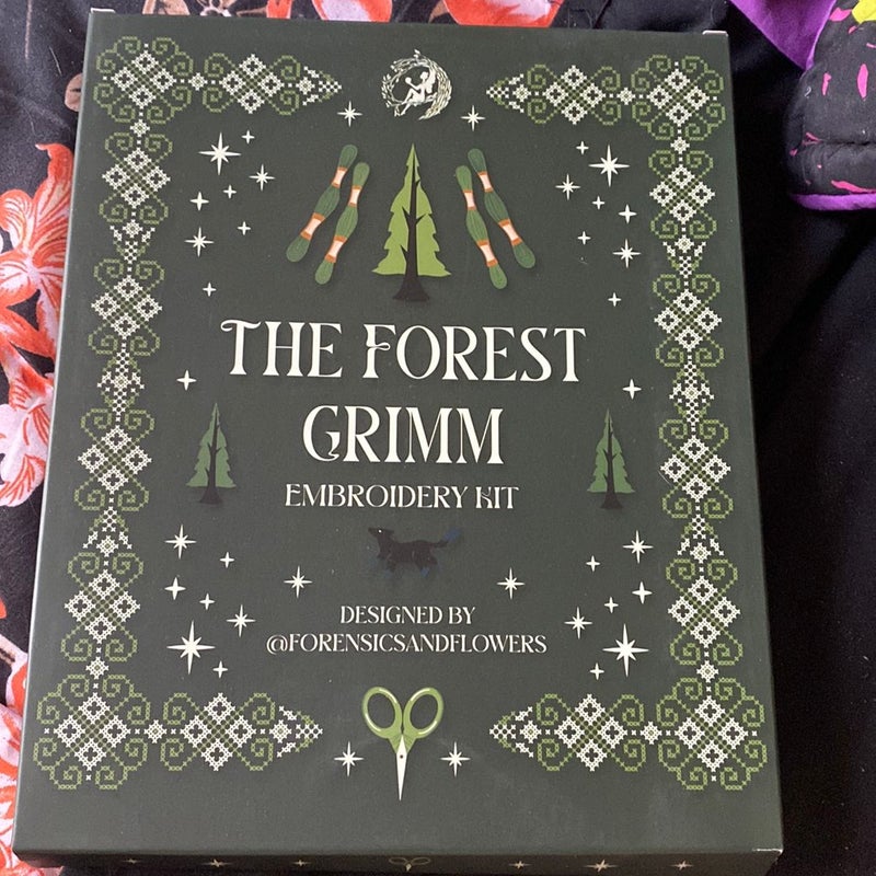 The forest Grimm embroidery kit