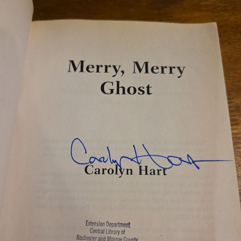 *Signed by Author* LARGE PRINT Merry, Merry Ghost-Bailey Ruth 2 of 10 (ex-library)