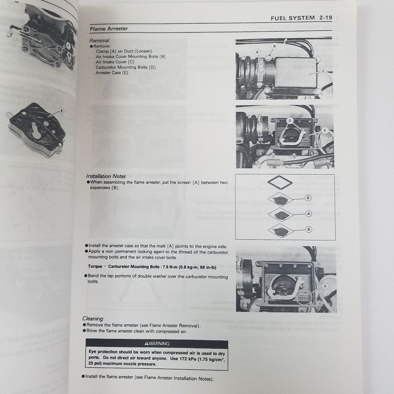 OEM 1992-1995 Kawasaki Jet Ski 750SX P/N 99924-1156-04 SERVICE MANUAL