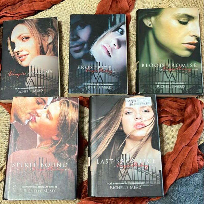 Vampire Academy books 1,2,4,5, & 6