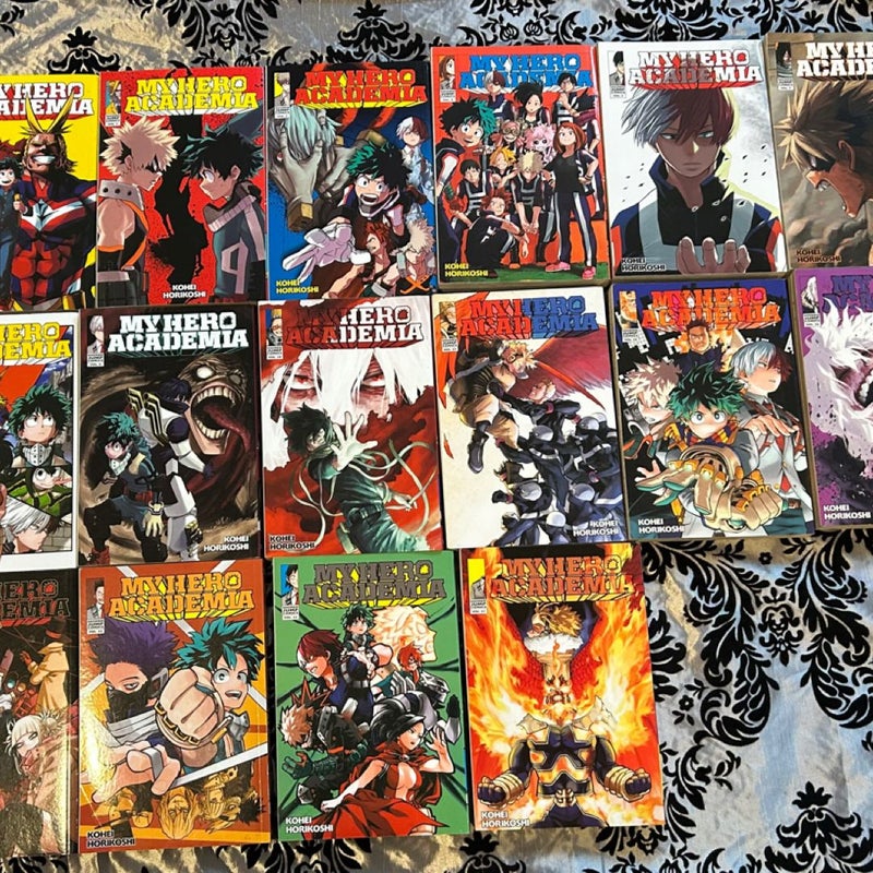 My Hero Academia Lot of manga volumes 1-8 and volumes 21-28