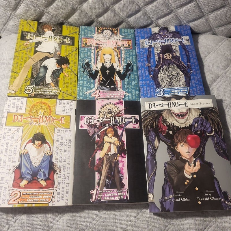 Death Note, Vol. 1 though Vol. 5 with Short Stories 