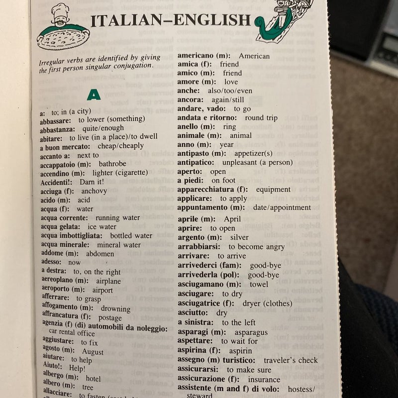 Italian-English, English-Italian dictionary