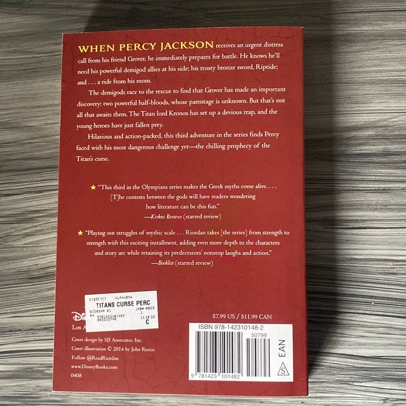 Percy Jackson and the Olympians, Book Three the Titan's Curse (Percy Jackson and the Olympians, Book Three)