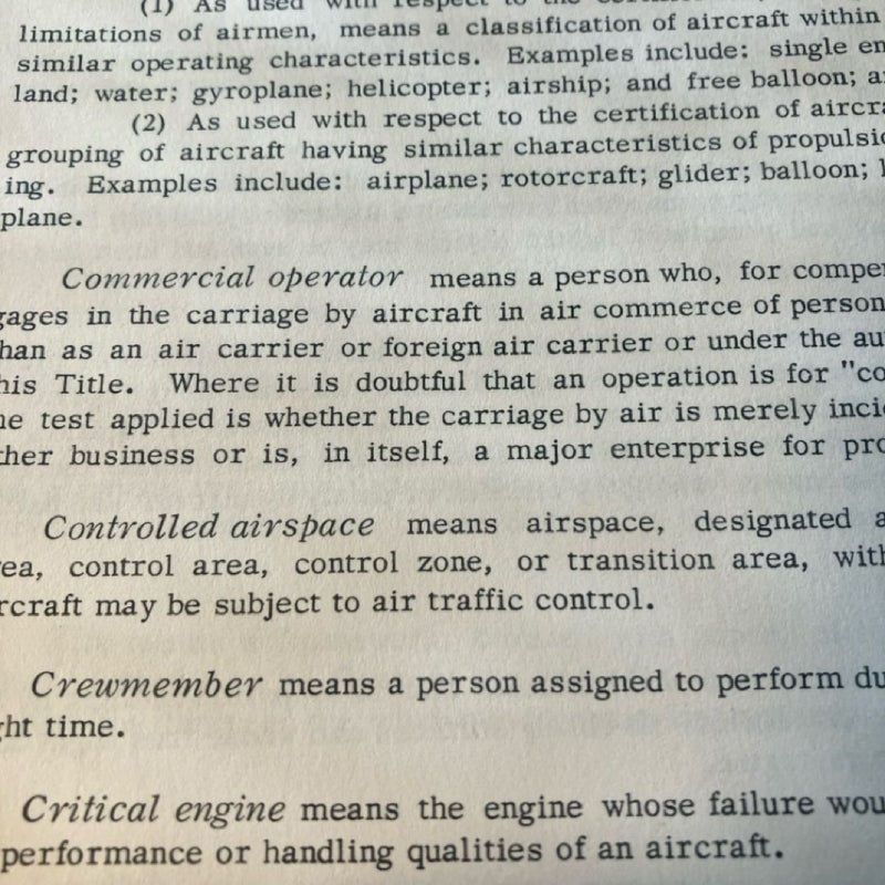 Federal Aviation Regulations