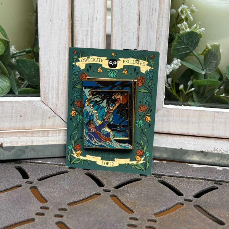 Owlcrate Percey Jackson perfect pairings pin