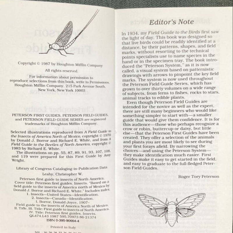 Peterson First Guide to Insects of North America