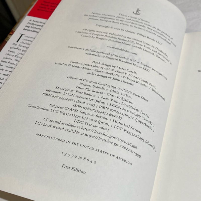 The Lioness (Signed 1st Ed.)