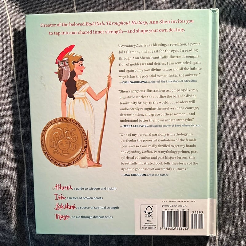 Legendary Ladies: 50 Goddesses to Empower and Inspire You (Goddess Women Throughout History to Inspire Women, Book of Goddesses with Goddess Art)