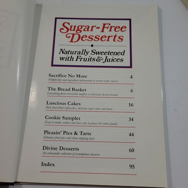 Vintage 1993 Sugar-Free Desserts